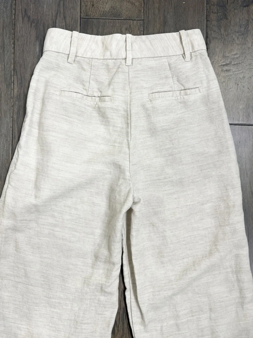 Aritzia The Effortless Pant Linen Natural Ecru